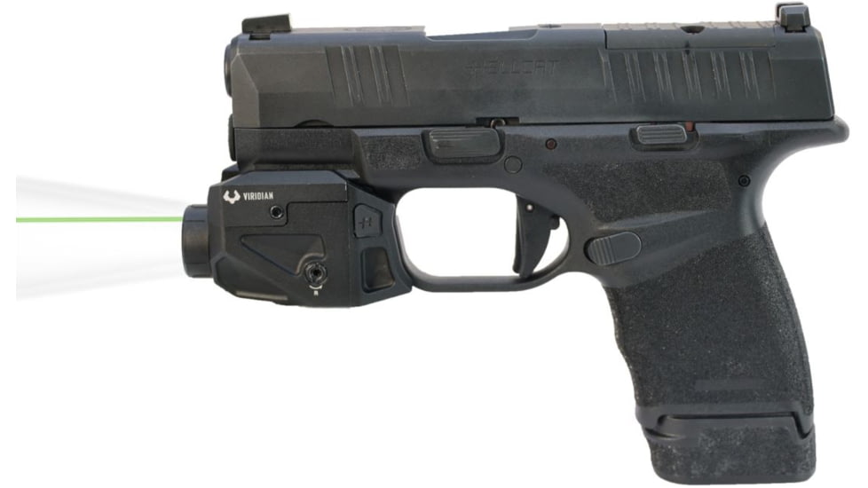 Viridian Weapon Technologies C5L for Springfield Hellcat,Hellcat PRO w/ SafeCharge Power Bank Green Laser