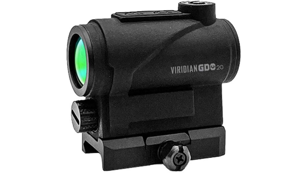 Viridian Weapon Technologies GDO 20 1x20 Green Dot Optic, 3 MOA, Fixed Mount, Black, 981-0026