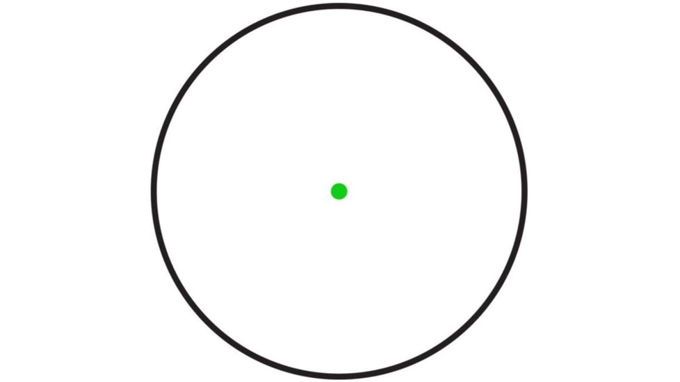 Viridian Weapon Technologies GDO 20 1x20 Green Dot Optic, 3 MOA, Fixed Mount, Black, 981-0026