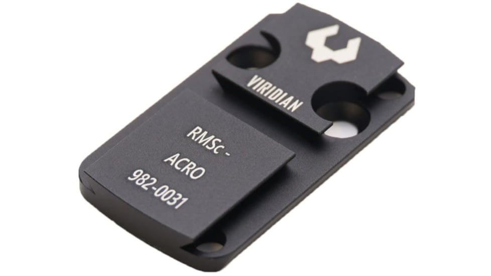 Viridian Weapon Technologies RFX 44 Shield RMSo Mounting Adapter, Black, 982-0031