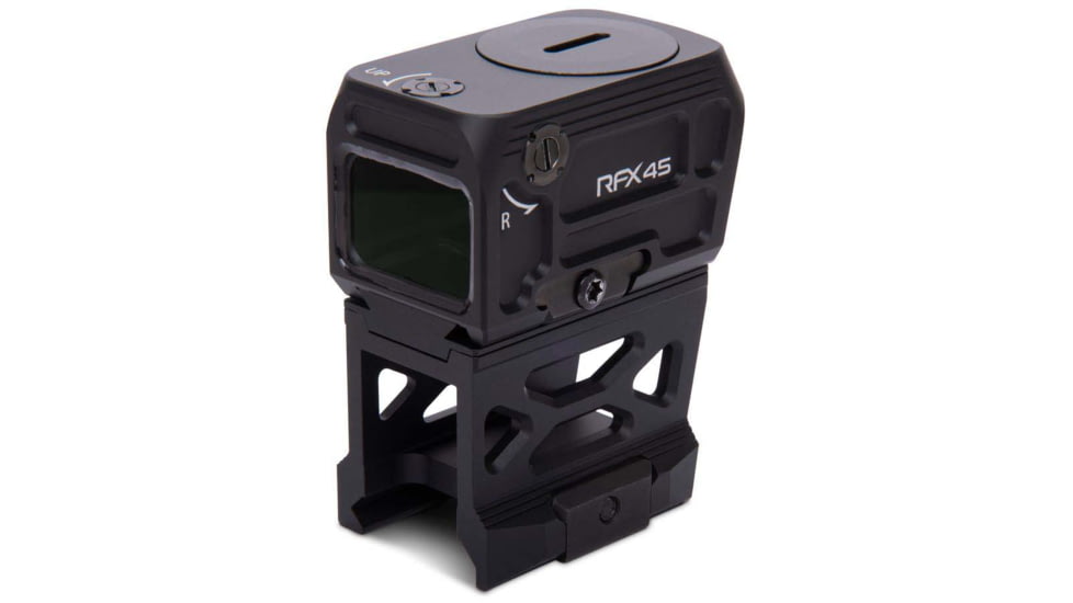 Viridian Weapon Technologies RFX45 Closed Emitter Green Dot Sight includes High Mount for 1/3 Co-Witness, Black, 981-0060