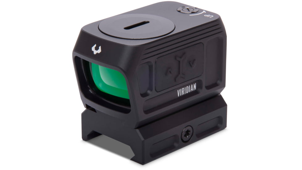 Viridian Weapon Technologies RFX45 Closed Emitter Green Dot Sight includes Low Mount, Black, 981-0059