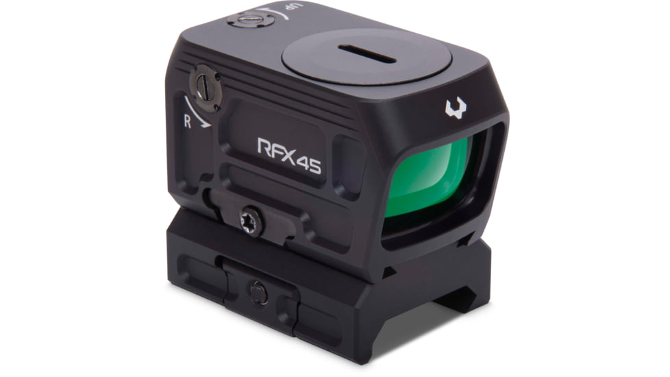Viridian Weapon Technologies RFX45 Closed Emitter Green Dot Sight includes Low Mount, Black, 981-0059