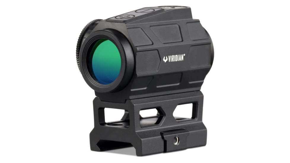 Viridian Weapon Technologies VENTA 1x22mm Reflex Green Dot Sight w/ T2-Style Pic Rail Mount, 2 MOA Green Dot Reticle, Black, 981-0159