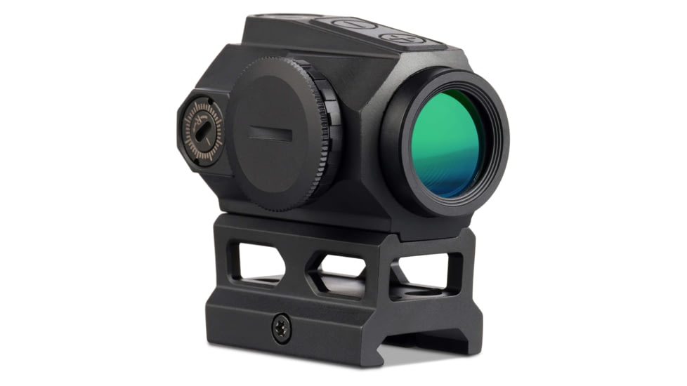 Viridian Weapon Technologies VENTA 1x22mm Reflex Green Dot Sight w/ T2-Style Pic Rail Mount, 2 MOA Green Dot Reticle, Black, 981-0159