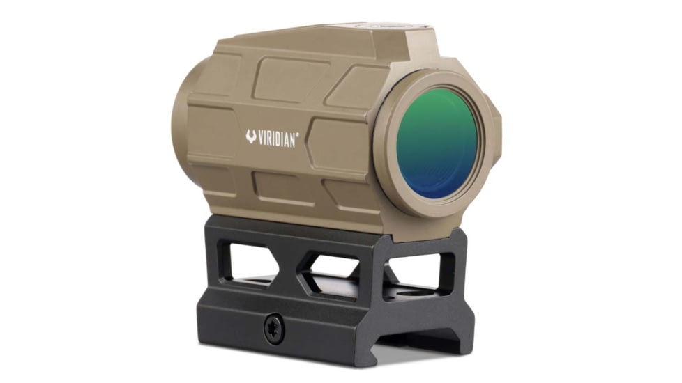 Viridian Weapon Technologies VENTA 1x22mm Reflex Green Dot Sight w/ T2-Style Pic Rail Mount, 2 MOA Green Dot Reticle, Flat Dark Earth, 981-0195