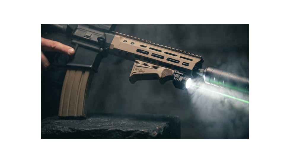 Viridian Weapon Technologies Viridian 4lux 2000 Lumen Light Angled Foregrip Mlok Laser Fde