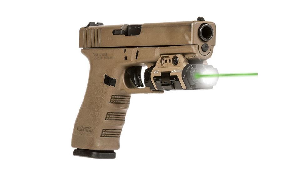 Viridian Weapon Technologies X5L Weapon Lights, Gen 3, Recharchable, White Light / Green Laser, 500 Lumens, Black, 930-0015