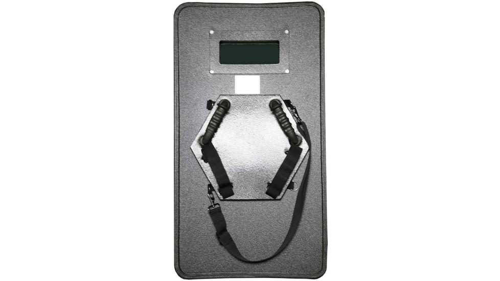 VISM 20w X 36h Level IIIA Ballistic Shield W/ Window, Black, BPSHLD2036L3A