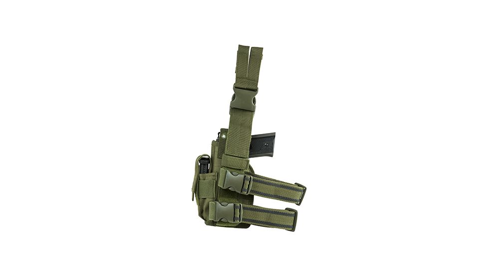 VISM 2954 Universal Drop Leg Holster, Green CVDLHOL2954G