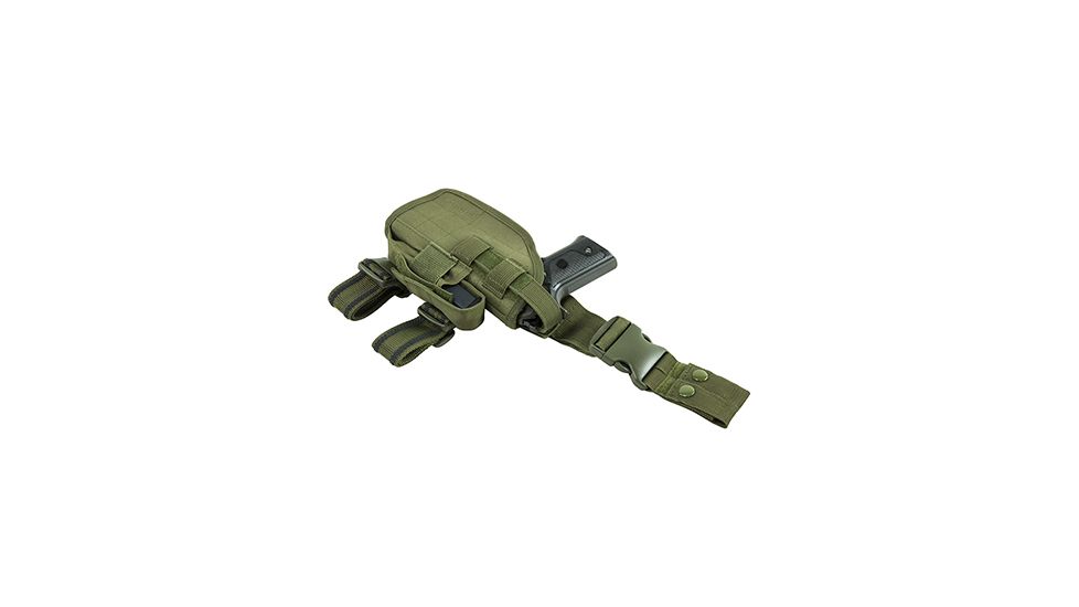 VISM 2954 Universal Drop Leg Holster, Green CVDLHOL2954G