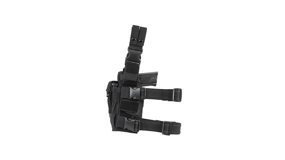 VISM 2955 Tactical Drop Leg Adjustable Holster, Black CVDLHOL2955B