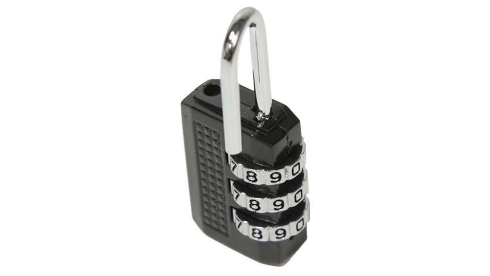 VISM 3 Numbers Combination Lock, Small, Black, ALOCK