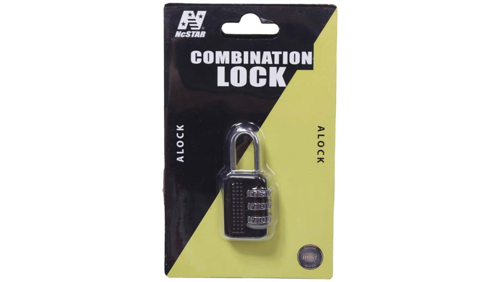 VISM 3 Numbers Combination Lock, Small, Black, ALOCK