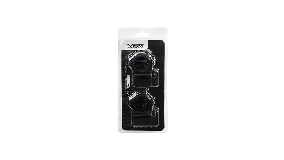 VISM 30mm Hunter Rifle Scope Rings/0.9In Height, Black VR30H09