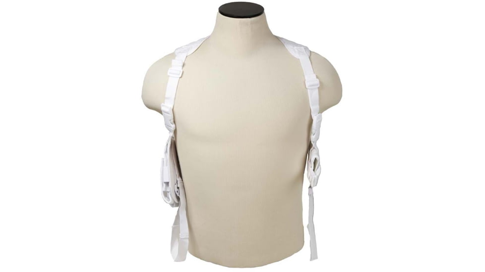 VISM Ambidextrous Shoulder Holster, White, CV2909WH