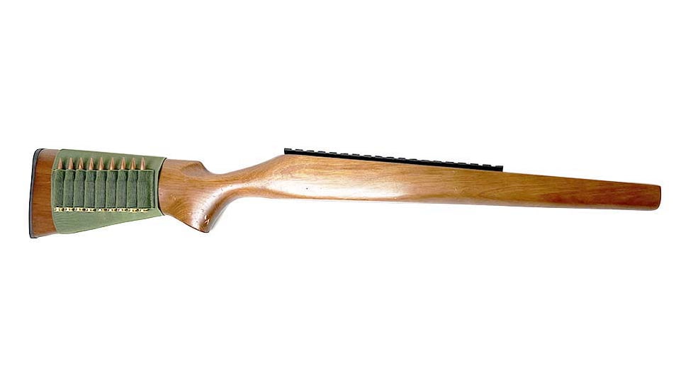 VISM ButtStock Rifle Cartridge Holder, Green, CVSRC2993G