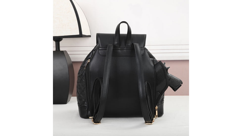 VISM BW9316 PU Daypack, Black, BW9316B