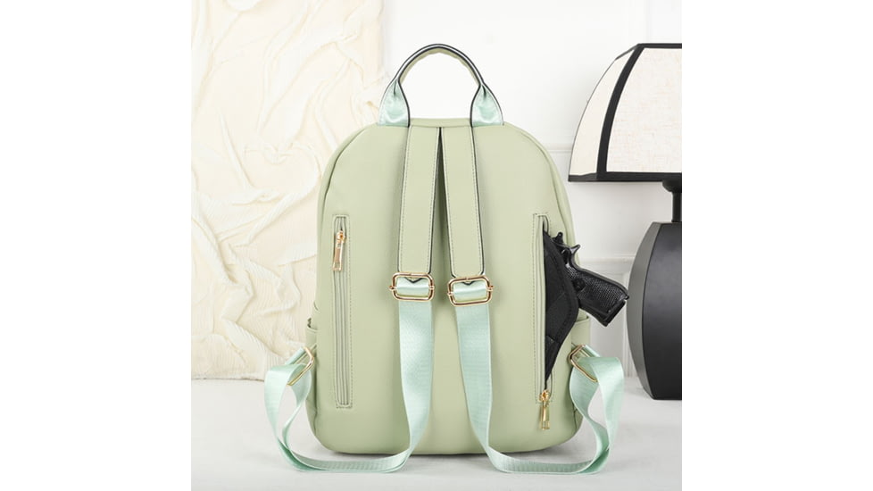 VISM BW9938 PU Daypack, Green, BW9938G