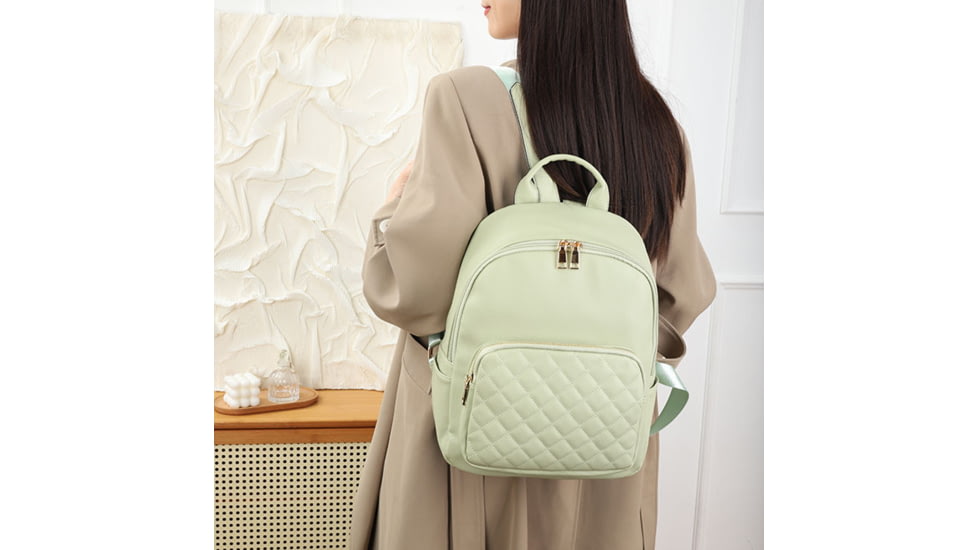 VISM BW9938 PU Daypack, Green, BW9938G
