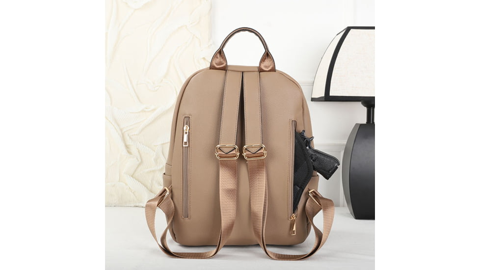 VISM BW9938 PU Daypack, Tan, BW9938T
