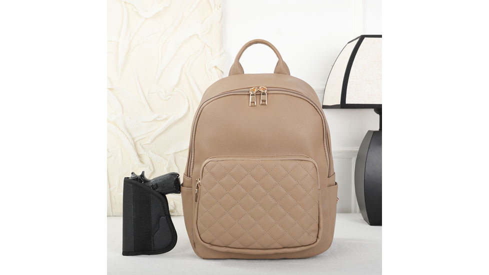 VISM BW9938 PU Daypack, Tan, BW9938T