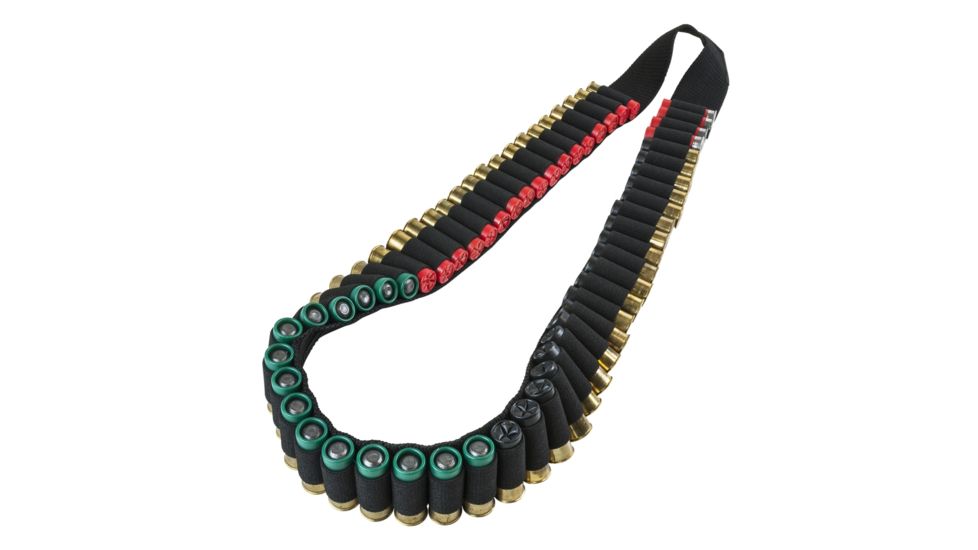 Vism By Ncstar 12 Gauge Shot Shell Bandolier, 56in, Black, AA12BANB