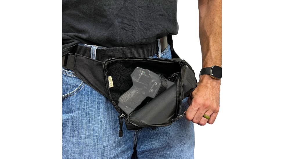 VISM CCW Fanny Pack, Black, CVFP3057B