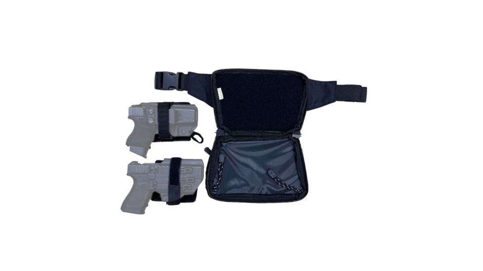 VISM CCW Fanny Pack, Black, CVFP3057B