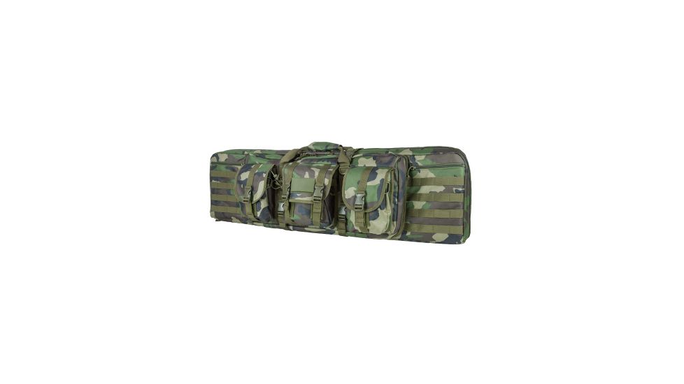 VISM Double Carbine Rifle Case 42in, Woodland Camo CVDC2946WC-42
