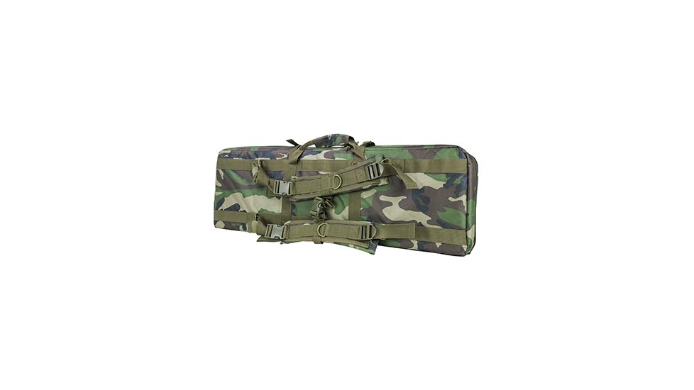 VISM Double Carbine Rile Case 36in, Woodland Camo CVDC2946WC-36