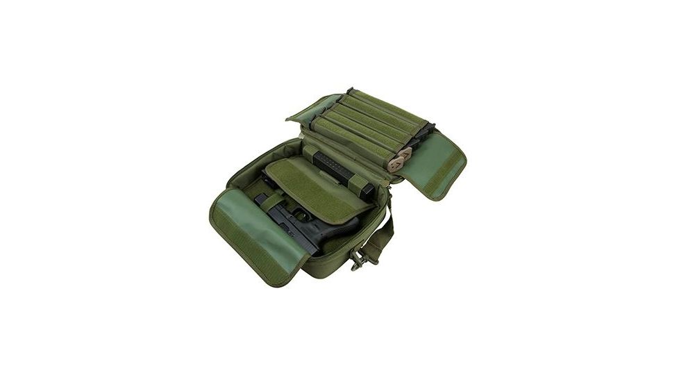 VISM Double Range Pistol Bag, Green CPDX2971G