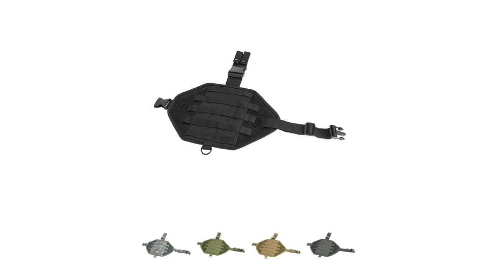 Vism Drop Leg Molle Panel, Black, Digital Camo, Green, Tan, Urban Gray