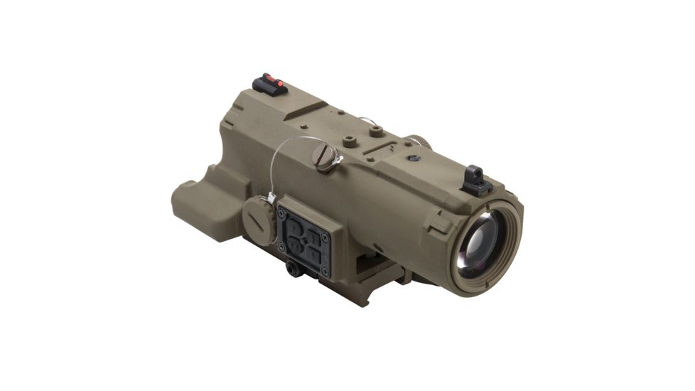 Vism ECO 4X34 Prismatic Rifle Scope w/ Green Laser, Red/White LED Navigation Light, Tan VECO434QRTM2