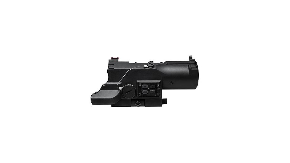 Vism Eco Mod2 4X Magnification 34mm Scope with Green Laser &amp; Red/White Led Navigation Light, Black VECO434QRBM2