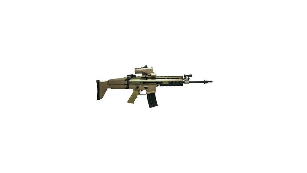 VISM ECO Prismatic Scope 4X Scope/Laser &amp; NAV LED/Green Micro Dot, Tan VECO434QRTG