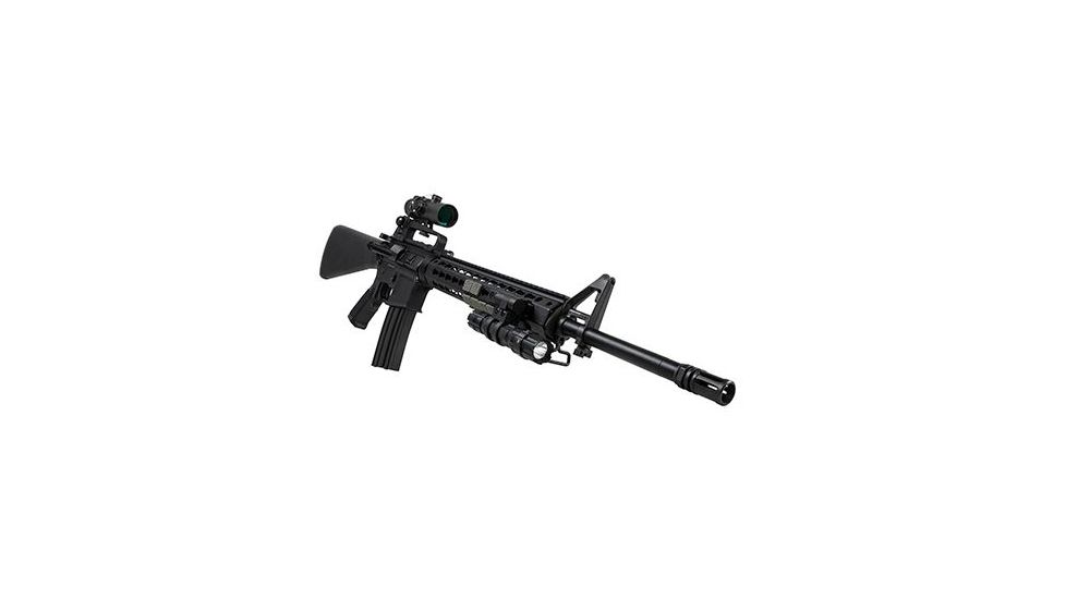 Vism Keymod 1in Extended Flashlight Mount/Modular, Black VMFLKMMR