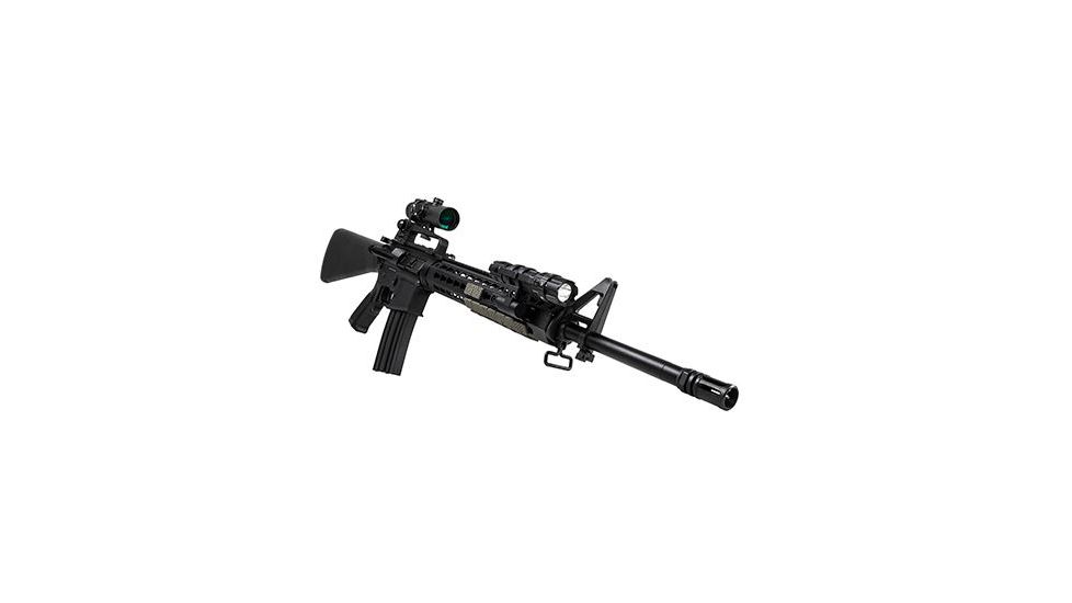 Vism Keymod 1in Extended Flashlight Mount/Modular, Black VMFLKMMR