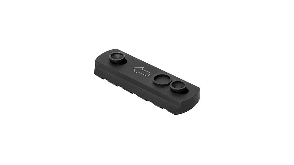 VISM KeyMod Picatinny Rail, 3 KM Slots, Black VMKM3
