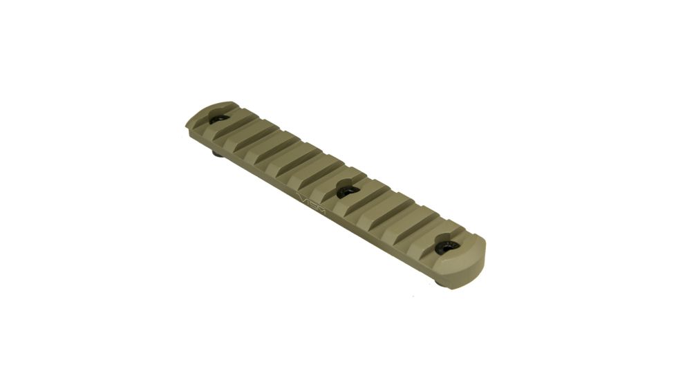 VISM Keymod Picatinny Rail, 6 KeyMod Slots, Tan, VMKM6T