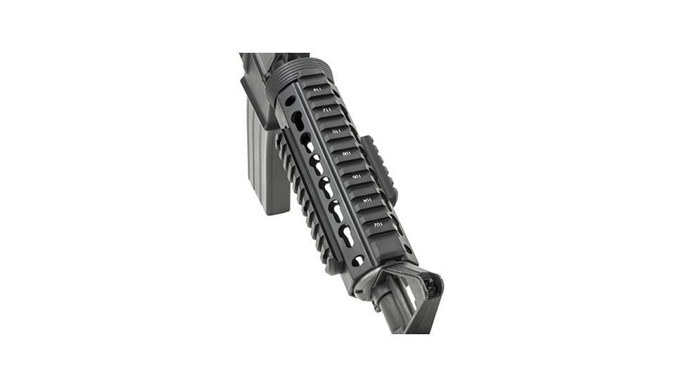 VISM KeyMod Picatinny Rail, 6 KM Slots, Black VMKM6