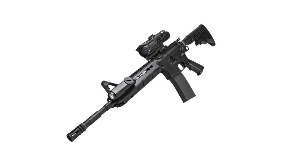 VISM KeyMod LED Weapon Flashlight, CR123A, 200 Lumens, Black, VAFLKM