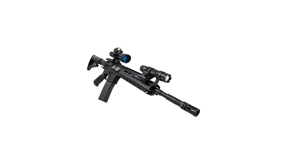 Vism M-Lok 1in Extended Flashlight Mount/Modular, Black VMFLMLMR