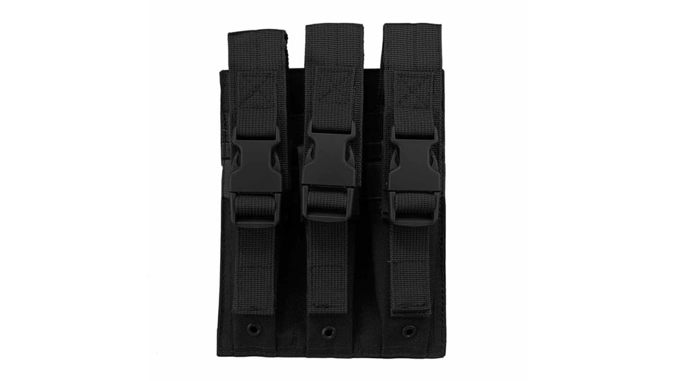 VISM MOLLE Hi-Cap Pistol Triple Magazine Pouch, Black, CVMP3030B