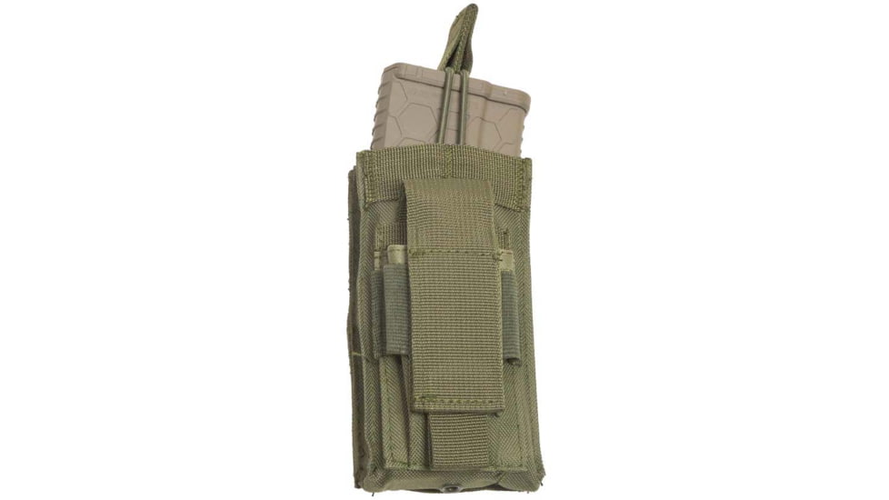 VISM Single AR/Pistol Mag Pouch, Green, CVAR1MP3037G