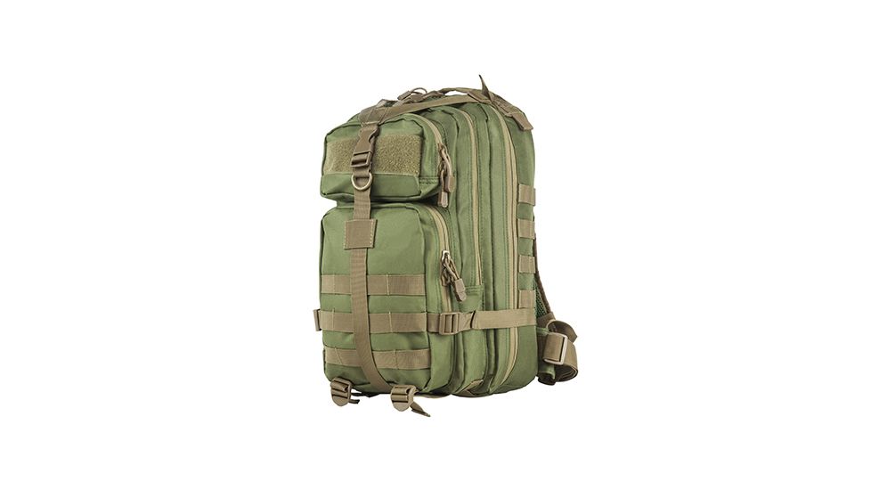 VISM Small Backpack, Green with Tan Trim CBSGT2949