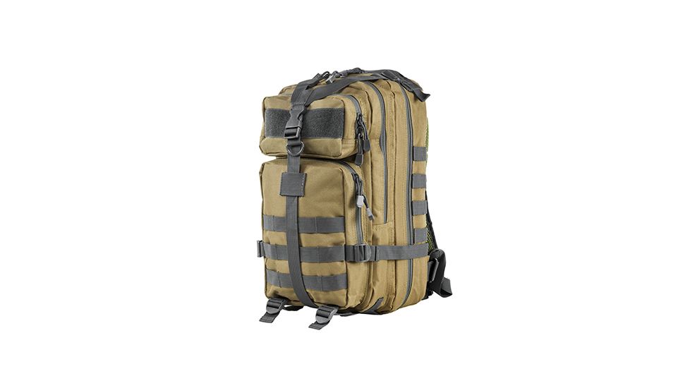 VISM Small Backpack, Tan with Urban Gray Trim CBSTU2949