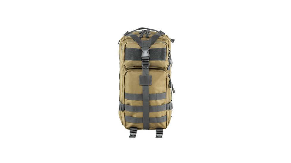 VISM Small Backpack, Tan with Urban Gray Trim CBSTU2949
