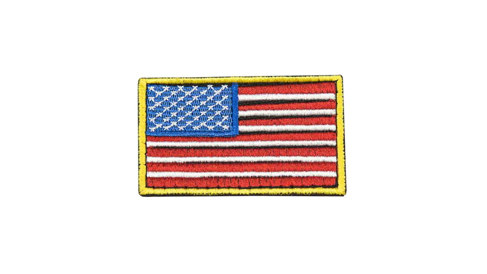 VISM Usa Flag Patch Embroidered, Red, CVUSAE3028R