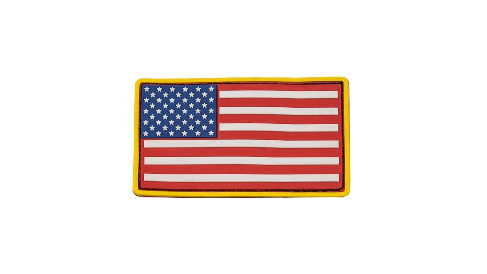 VISM Usa Flag Patch PVC, Red, CVUSAP3029R